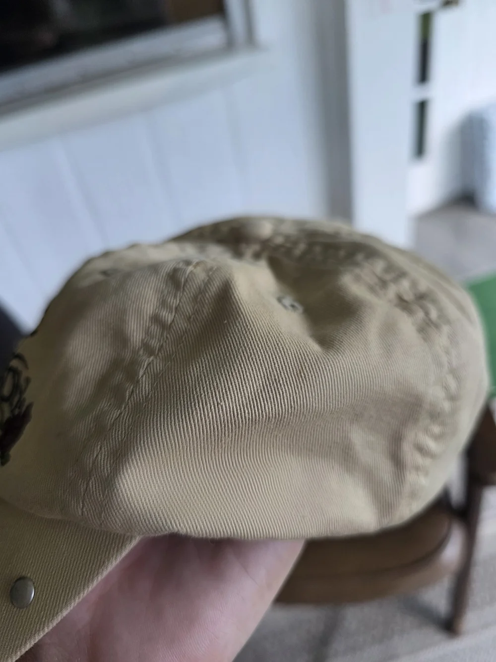 Vintage Y2K Harley-Davidson Embroidered Studded Baseball Cap Cream Biker 2006 - Picture 7 of 16